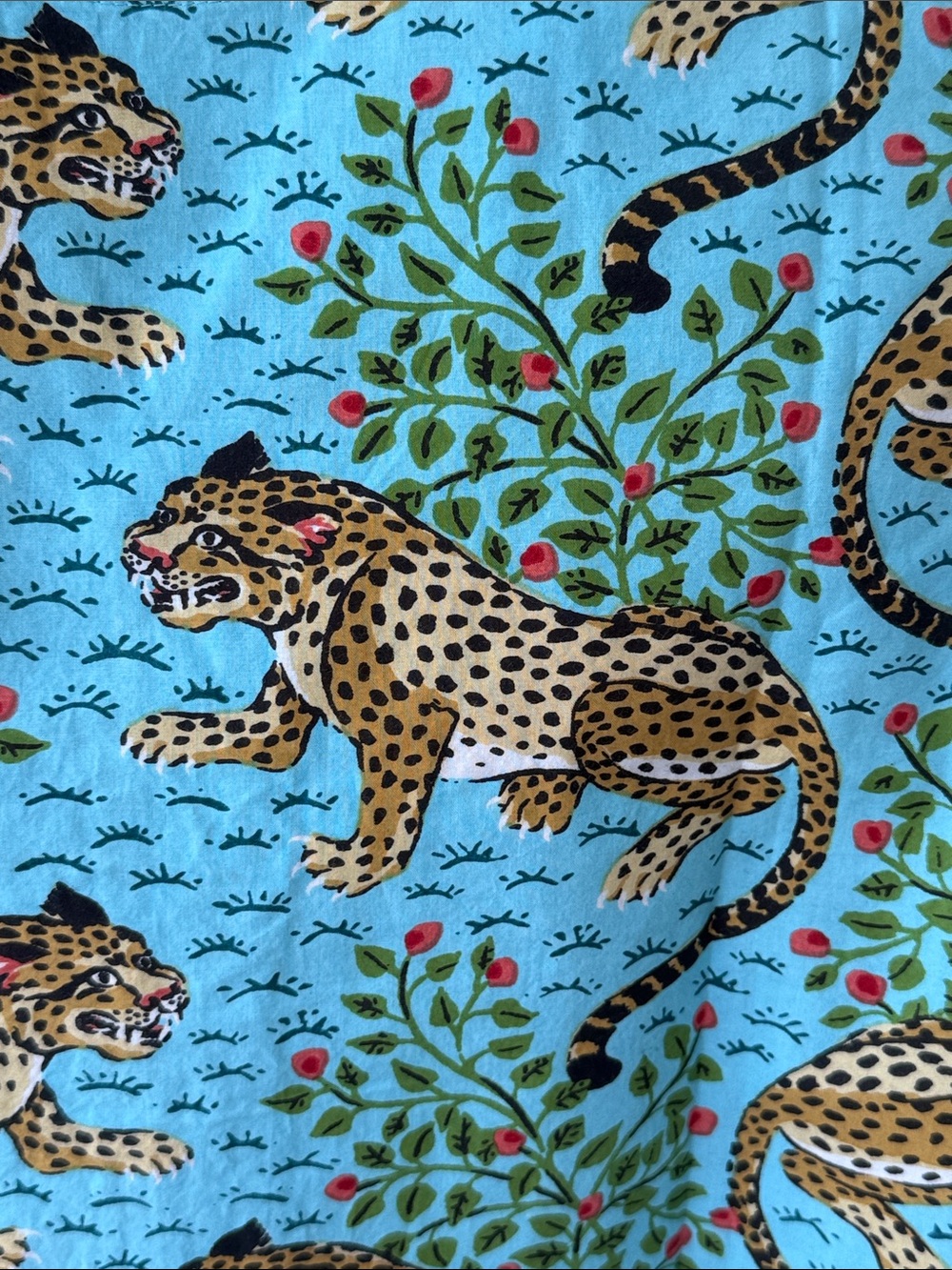 Printfresh Bagheera Leopard 🐆 Print Something Blue (Aqua) Short Pajama Set-XXS - Picture 10 of 16